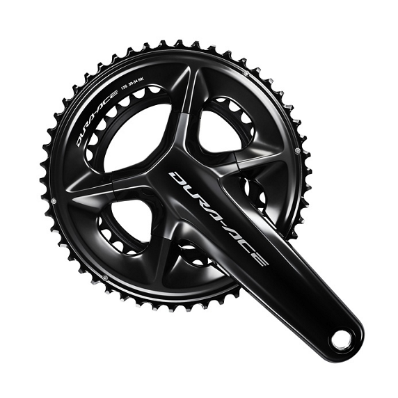 NEW Shimano Dura-Ace FC-R9200 Crankset - 12-Speed, Hollowtech II Spindle Interface, Black - Around the Cycle