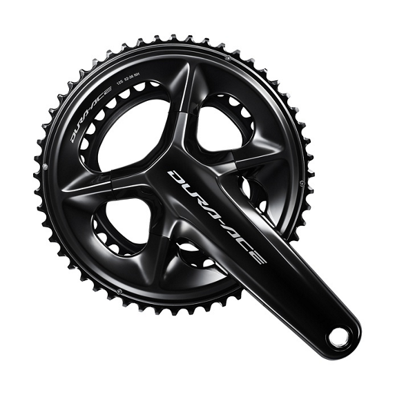 NEW Shimano Dura-Ace FC-R9200 Crankset - 12-Speed, Hollowtech II Spindle Interface, Black - Around the Cycle