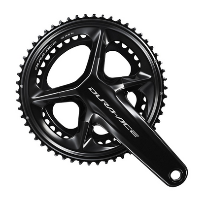 NEW Shimano Dura-Ace FC-R9200 Crankset - 12-Speed, Hollowtech II Spindle Interface, Black - Around the Cycle
