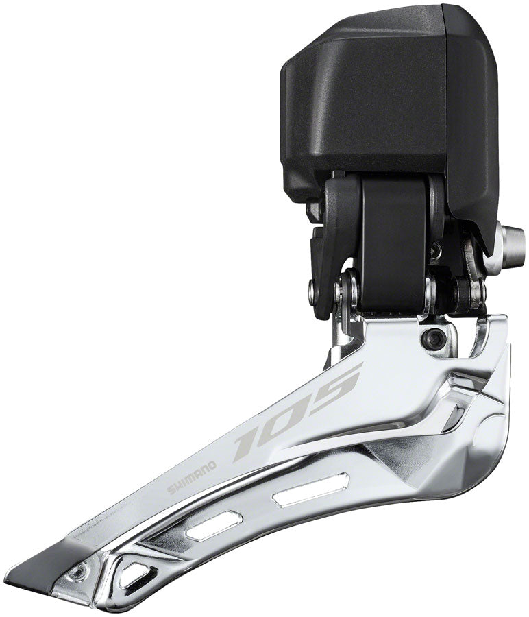 NEW Shimano 105 FD-R7150 Di2 Front Derailleur - 2x, For 2x12-Speed, Braze-On, Down-Swing, Black - Around the Cycle
