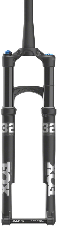 NEW FOX 32 Step-Cast Performance Suspension Fork - 29", 100mm, 15x110mm, Kabolt SL, 44mm Offset, GRIP Damper, Push-Lk., Ano Crown, Matte Black