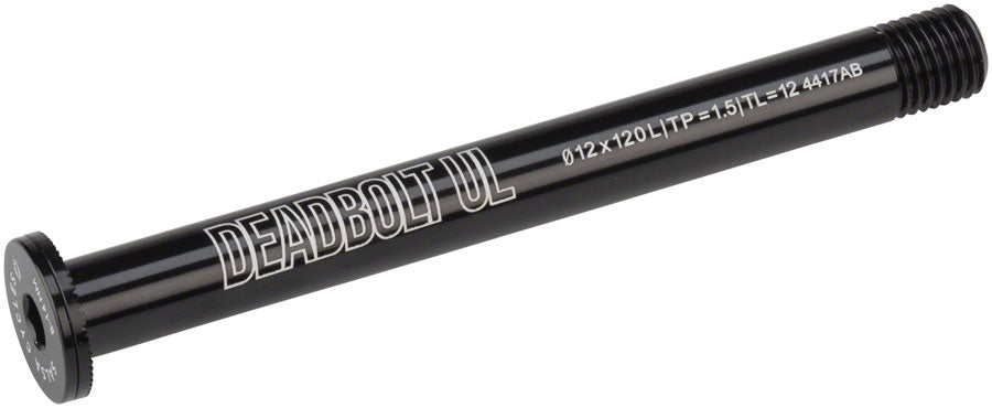 NEW Salsa Deadbolt Ultralight Thru-Axle, Front, 12mm Axle Diameter, 120mm Length, 1.5 Thread Pitch, 12mm Thread Length - Around the Cycle