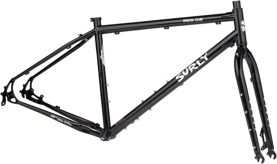 NEW Surly Bridge Club Frameset - 27.5"/700c, Steel, Trevor's Closet Black