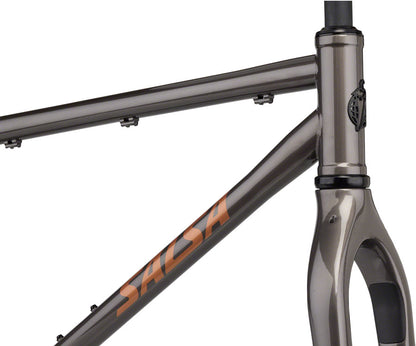 NEW Salsa Fargo Bikepacking Gravel All-Road Frameset - 29", Steel, Black - Around the Cycle