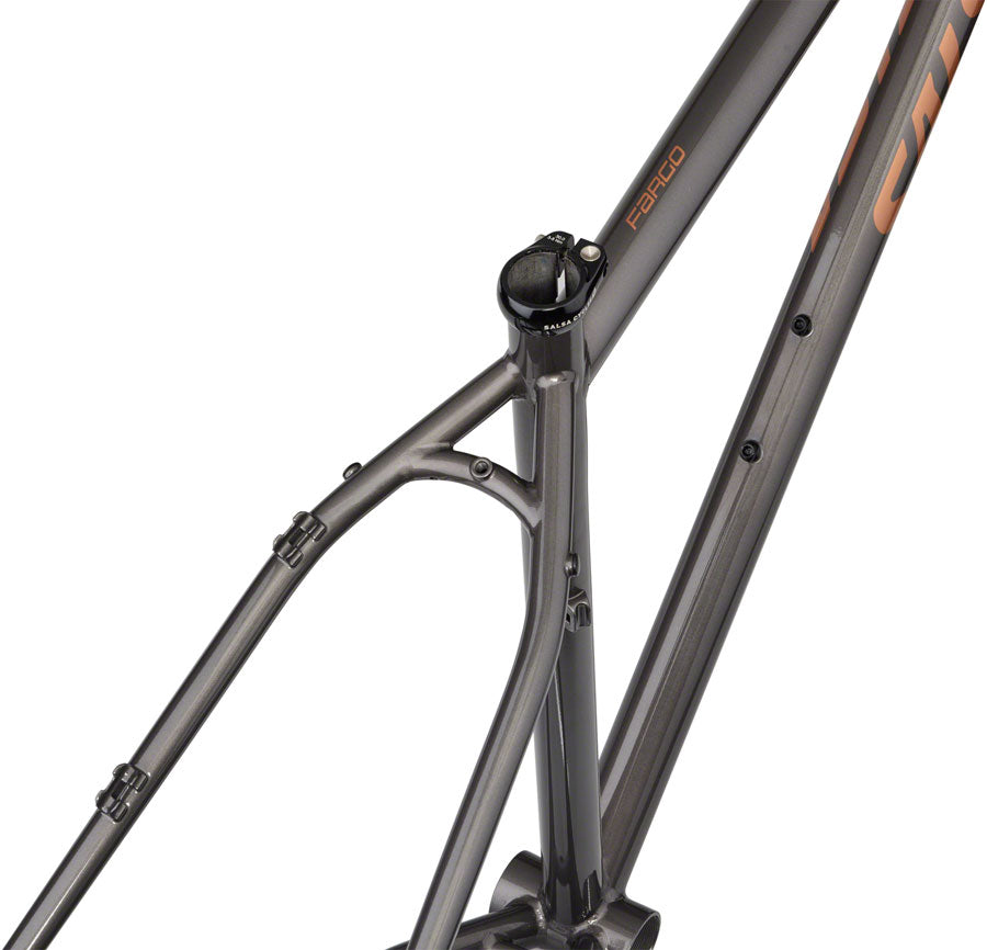 NEW Salsa Fargo Bikepacking Gravel All-Road Frameset - 29", Steel, Black - Around the Cycle