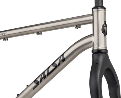 NEW Salsa Fargo Ti Bikepacking Gravel All-Road Frameset - 29", Titanium, Raw - Around the Cycle
