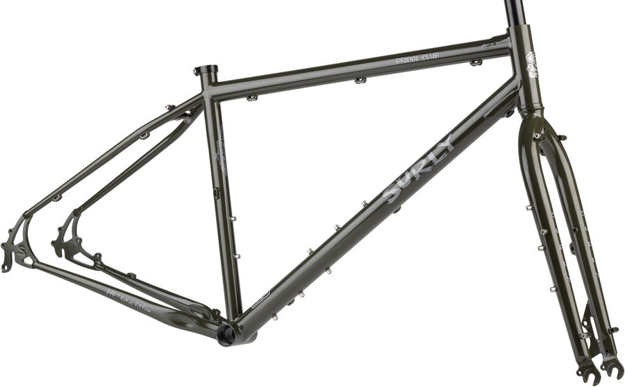 DEMO Surly Bridge Club Frameset - 27.5"/700c, Steel, Majestic Moss, X-Large, GRADE A