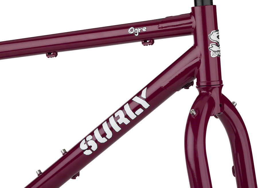 NEW Surly Ogre Adventure Bike Frameset - 29", Steel, Fermented Plum