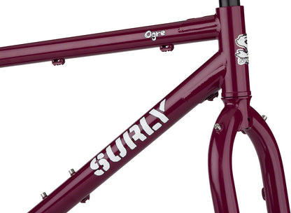 NEW Surly Ogre Adventure Bike Frameset - 29", Steel, Fermented Plum - Around the Cycle