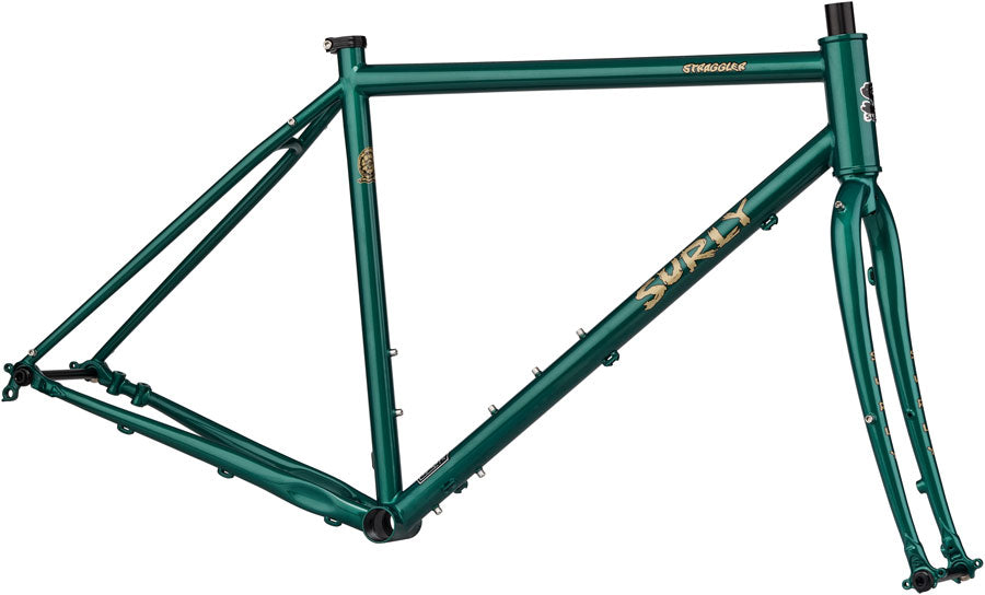 gravel bike frameset steel NEW Surly Straggler Farbe:Aluminium Stange schwarz + Bügel Giro Register II Y pack mounts on each Category:E Bike_Mountainbikes
