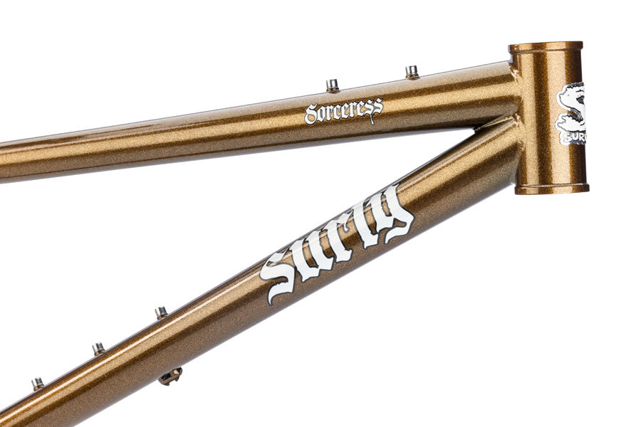NEW Surly Sorceress Hardtail Mountain Frame - Steel, Hot Honey Bling