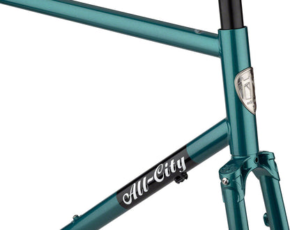 NEW All-City Super Professional Frameset - Night Jade City Gravel Bike Frame - Around the Cycle
