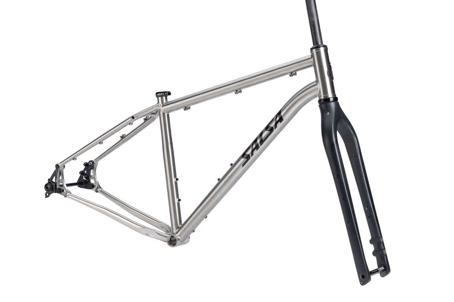 NEW Salsa Fargo Ti Adventure / Bikepacking Frameset - 29", Brushed Titanium