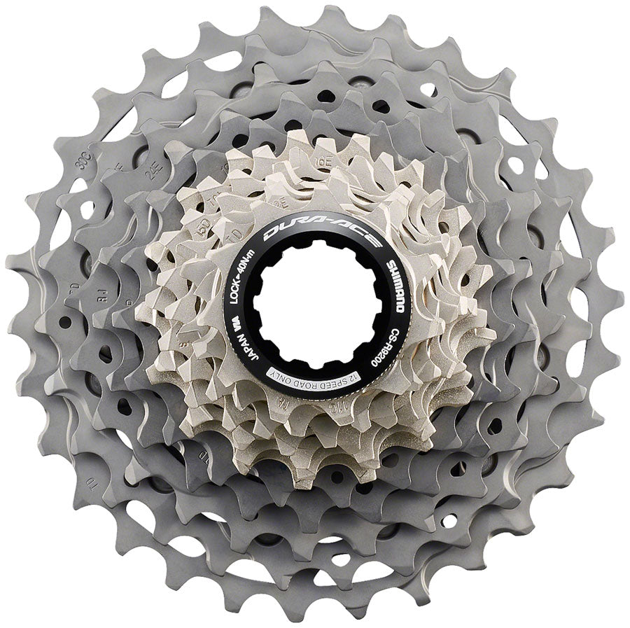 NEW Shimano Dura-Ace CS-R9200 Cassette - 12-Speed, 11-30t, Gray - Around the Cycle