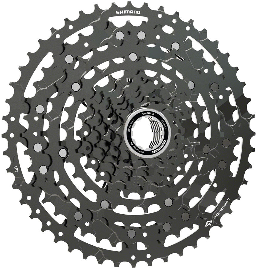 NEW Shimano CUES CS-LG400-10 Cassette - 10-Speed, LINKGLIDE, Black - Around the Cycle
