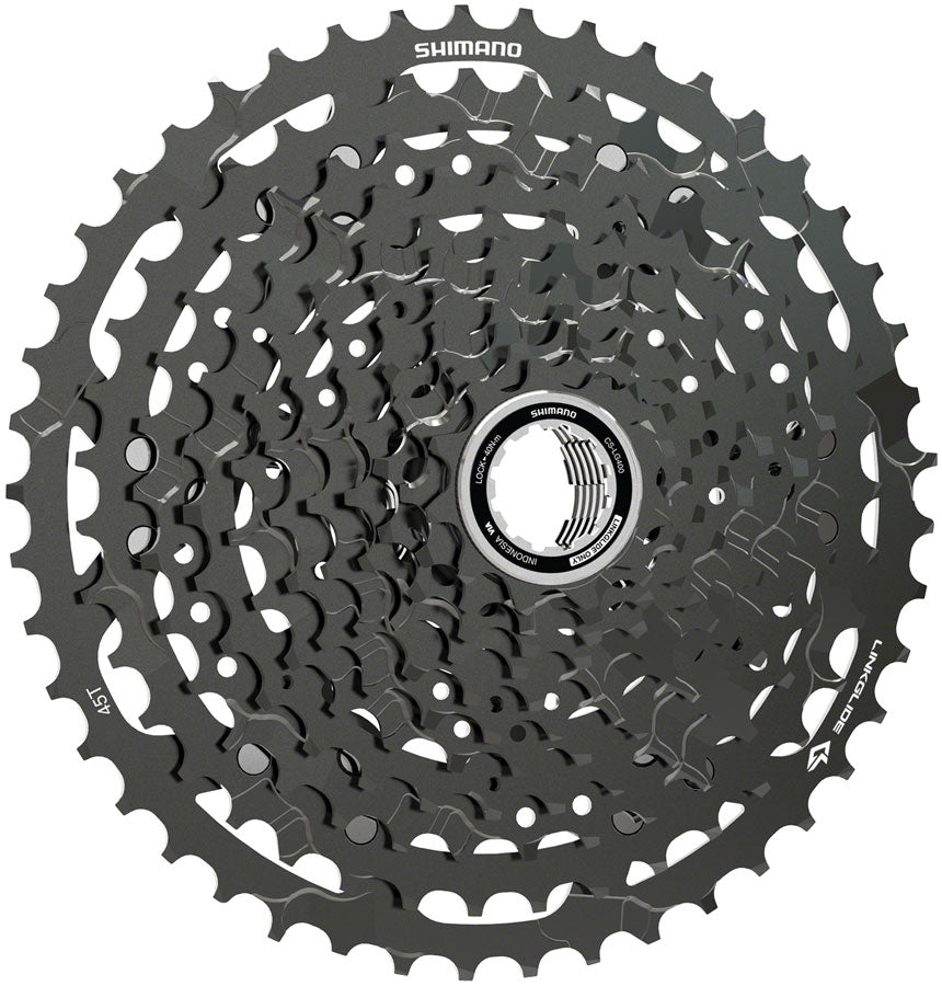 NEW Shimano CUES CS-LG400-11 Cassette - 11-Speed, LINKGLIDE, Black - Around the Cycle
