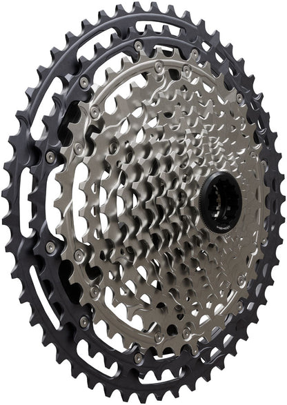 NEW Shimano Deore XT CS-M8200-12 Cassette - 12-Speed, Hyperglide+, Micro Spline, Gray/Silver - Around the Cycle