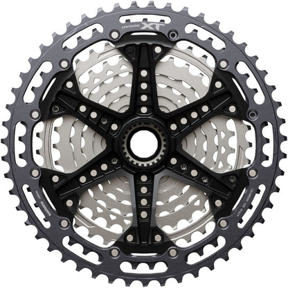 NEW Shimano Deore XT CS-M8200-12 Cassette - 12-Speed, Hyperglide+, Micro Spline, Gray/Silver - Around the Cycle