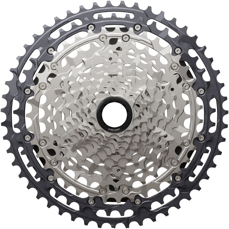 NEW Shimano Deore XT CS-M8200-12 Cassette - 12-Speed, Hyperglide+, Micro Spline, Gray/Silver - Around the Cycle