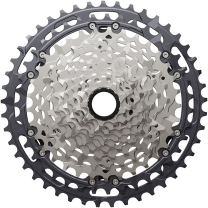 NEW Shimano Deore XT CS-M8200-12 Cassette - 12-Speed, Hyperglide+, Micro Spline, Gray/Silver - Around the Cycle