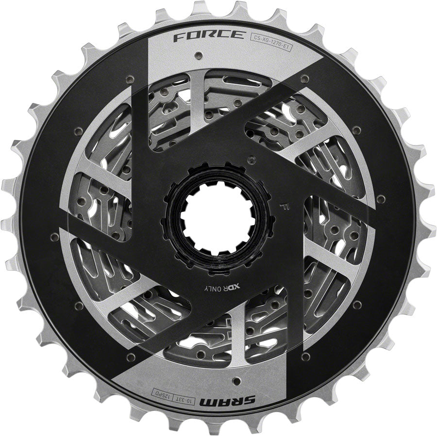 NEW SRAM Force XG-1270 Cassette - 12-Speed, Silver, For XDR Driver Body, E1 - Around the Cycle