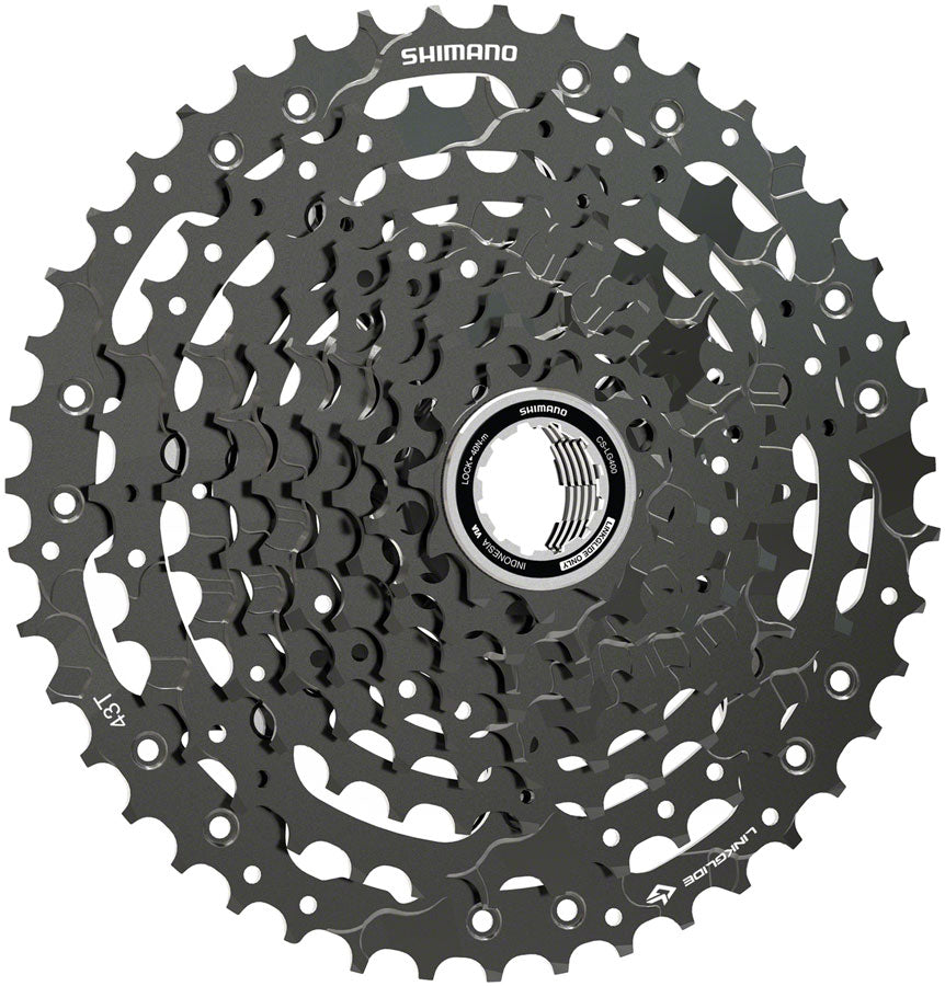 NEW Shimano CUES CS-LG400-10 Cassette - 10-Speed, LINKGLIDE, Black - Around the Cycle