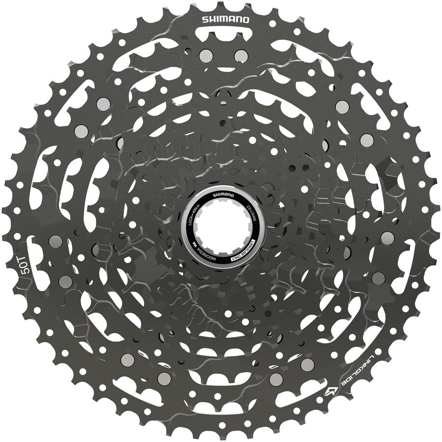 NEW Shimano CUES CS-LG400-11 Cassette - 11-Speed, LINKGLIDE, Black - Around the Cycle