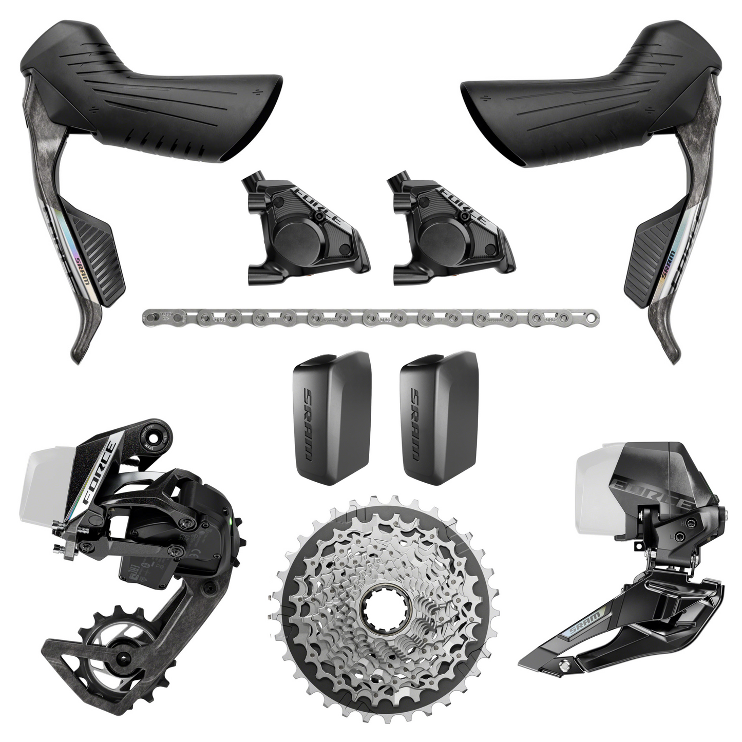 NEW SRAM Force AXS E1 Groupset Kit - 2x, 36t max, Road, All-Road