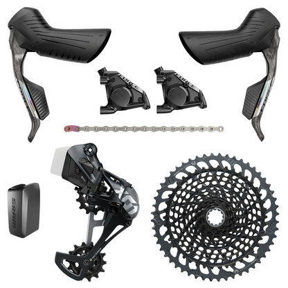 NEW SRAM Force E1 / X01 Eagle eTap AXS Mullet Groupset Kit - 1x12, Gravel