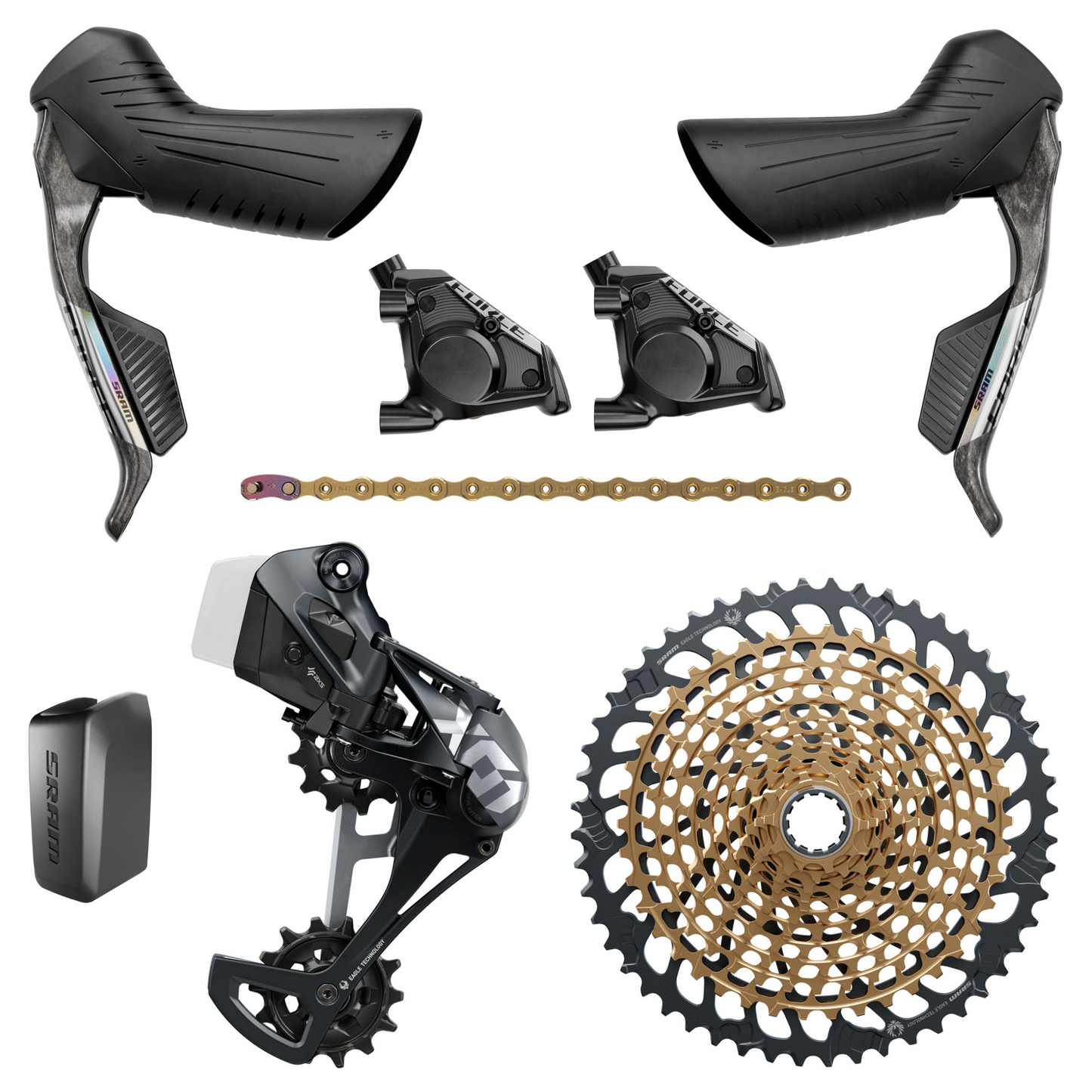 NEW SRAM Force E1 / X01 Eagle eTap AXS Mullet Groupset Kit - 1x12, Gravel