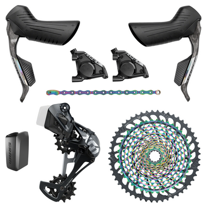 NEW SRAM Force E1 / X01 Eagle eTap AXS Mullet Groupset Kit - 1x12, Gravel