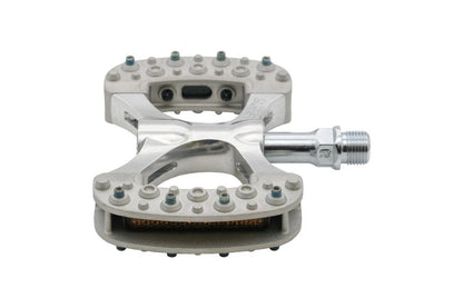NEW MKS Gamma Platform Pedals w/ Pins, Silver