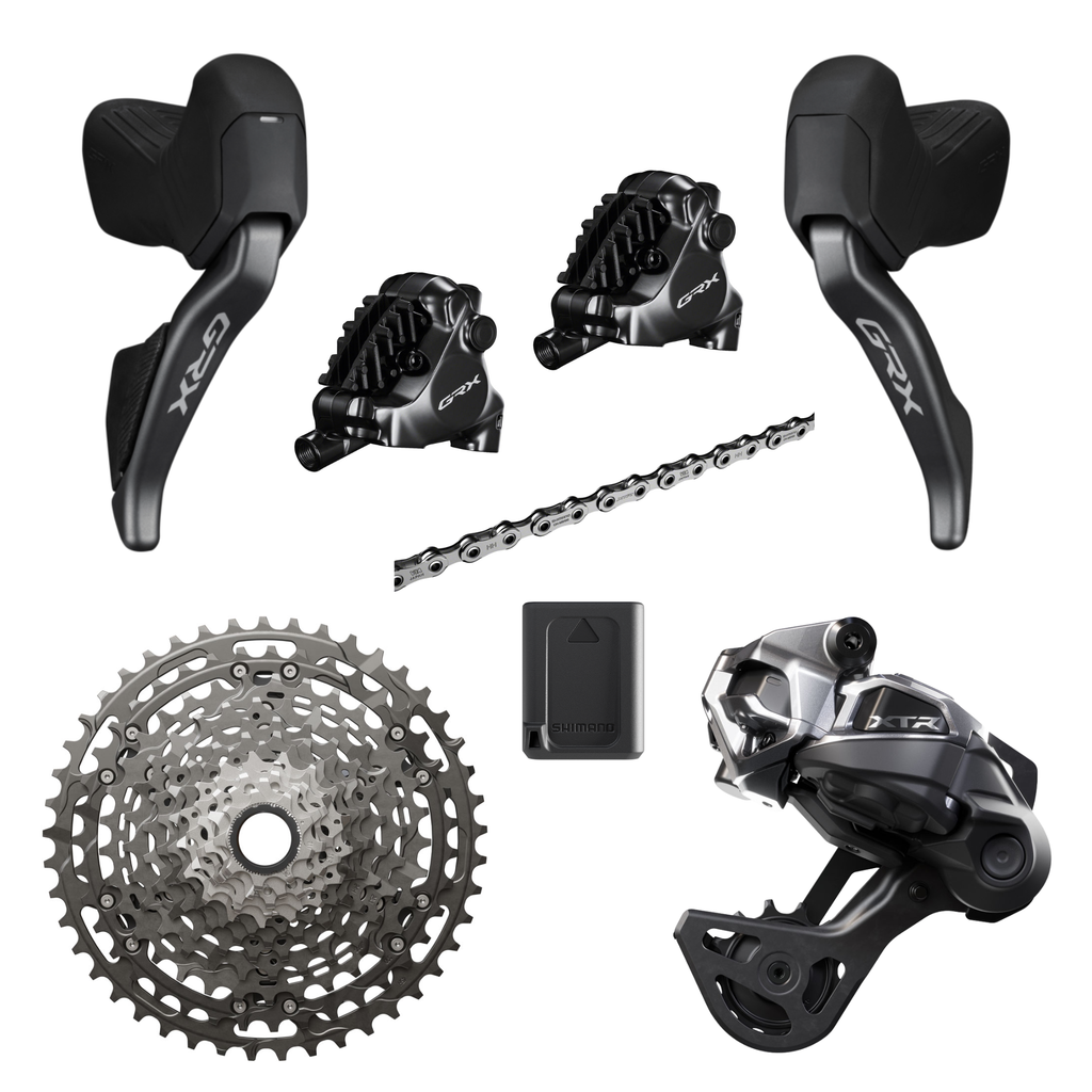 NEW Shimano GRX RX827 / XTR M9200 1x12 Di2 Electronic Groupset - Grave
