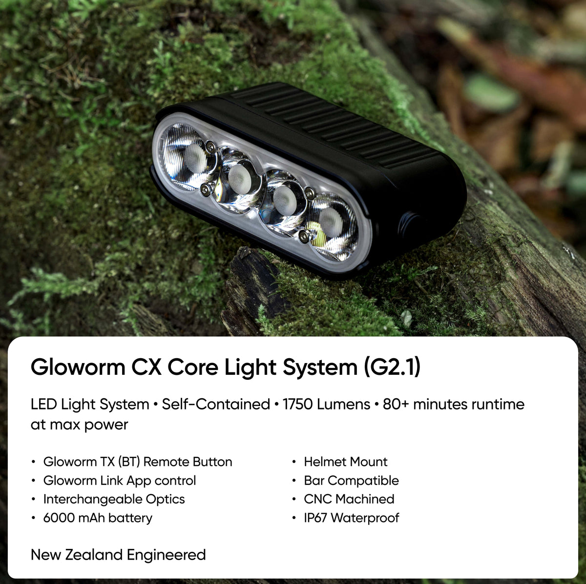 NEW Gloworm CX Core Headlight System (G2.1)