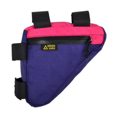 UPCYCLED Green Guru Gripster Frame Bag - Ecopak- Pink/Purple