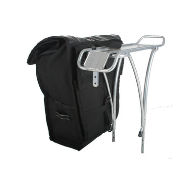 UPCYCLED Green Guru High Roller 36L Backpack Pannier Black - Around the Cycle