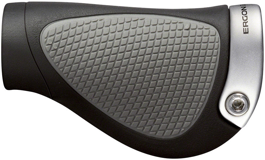 NEW Ergon GP1 Grips - Lock-On, Twistshift, Small, Black/Gray