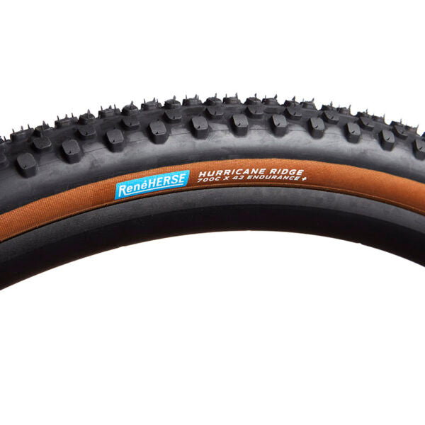 NEW Rene Herse 700C x 42 Hurricane Ridge TC Tire - Endurance Casing - Dark Tan