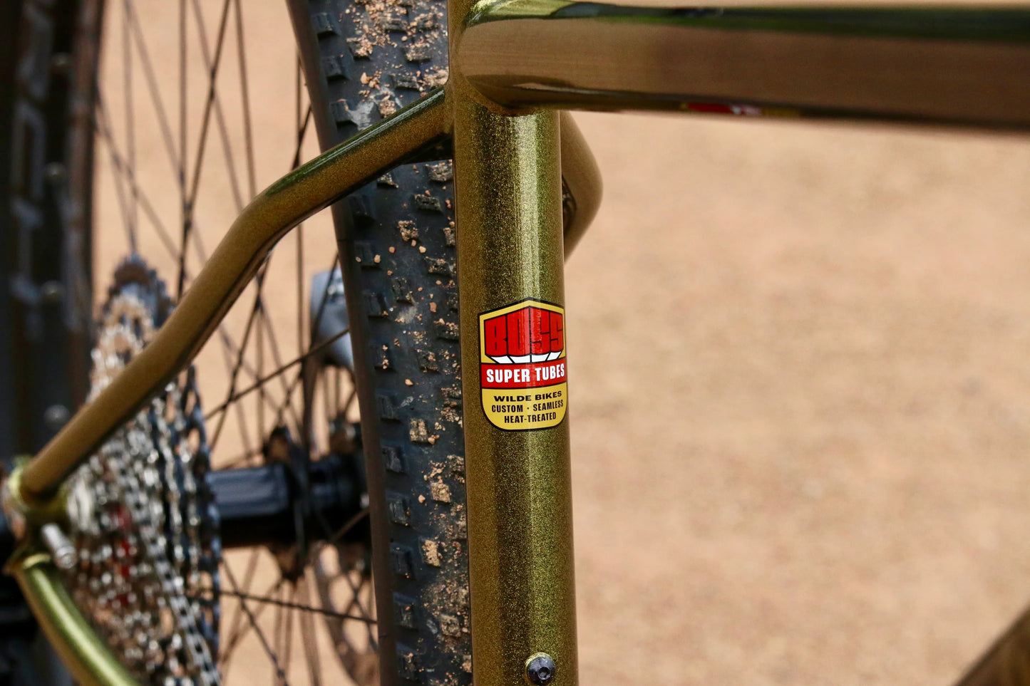 NEW Wilde Dark Star Steel Hardtail Mountain Bike - Gold Metal Flake and Sparkle Black