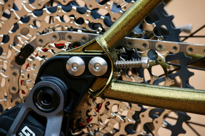 NEW Wilde Dark Star Steel Hardtail Mountain Bike - Gold Metal Flake and Sparkle Black