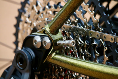 NEW Wilde Dark Star Steel Hardtail Mountain Bike - Gold Metal Flake and Sparkle Black