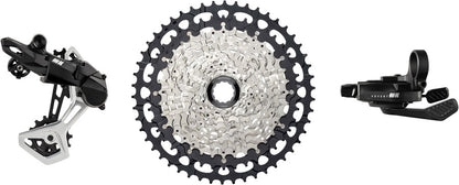 NEW microSHIFT Advent MX 1x11-Speed Groupset - MX Trail Shifter, MX Pro Rear Derailleur, Aluminum Cage, Clutch, 11-50t Cassette