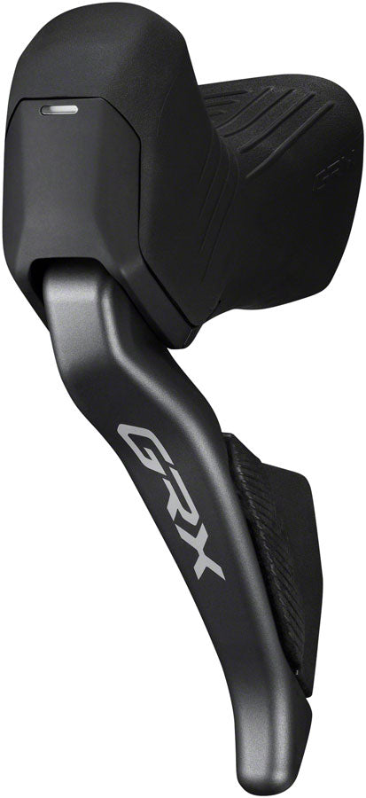 NEW Shimano GRX ST-RX825 Di2 Shift/Brake Lever with BR-RX820 Hydraulic Disc Brake Caliper - Left/Front, 2x, Flat Mount Caliper, Black - Around the Cycle