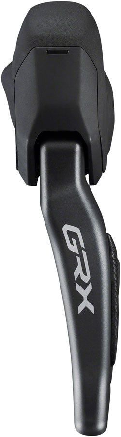 NEW Shimano GRX ST-RX825 Di2 Shift/Brake Lever with BR-RX820 Hydraulic Disc Brake Caliper - Left/Front, 2x, Flat Mount Caliper, Black - Around the Cycle