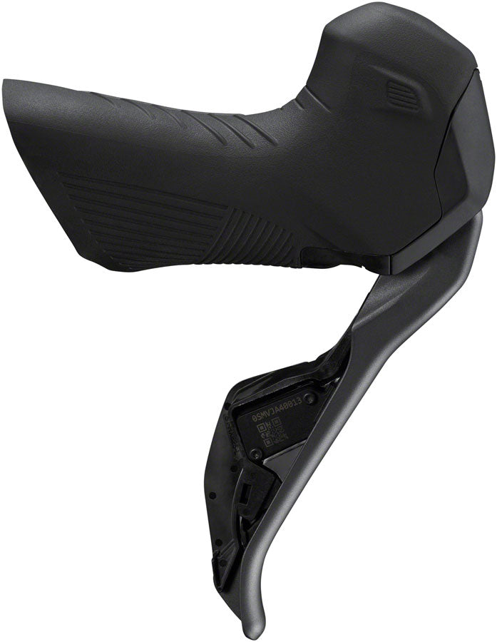 NEW Shimano GRX ST-RX825 Di2 Shift/Brake Lever with BR-RX820 Hydraulic Disc Brake Caliper - Left/Front, 2x, Flat Mount Caliper, Black - Around the Cycle