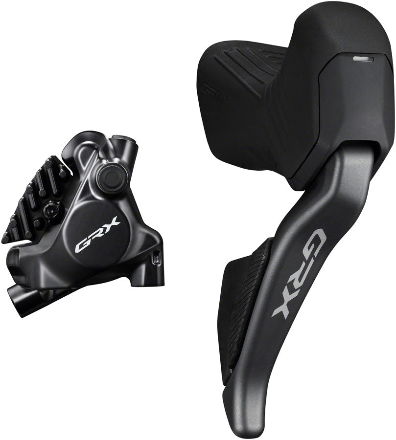 NEW Shimano GRX ST-RX825 Di2 Shift/Brake Lever with BR-RX820 Hyd Disc Brake Caliper - Right/Rear, 12-Speed, Flat Mount Caliper, For 25mm Mount - Around the Cycle