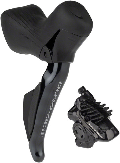 NEW Shimano Dura-Ace ST-R9270F-R Di2 Shift/Brake Lever with BR-R9270 Hydraulic Disc Brake Caliper - Right/Rear, 12-Speed, Flat Mount, Black - Around the Cycle