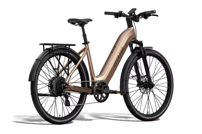 NEW Aventon Level 4 REC Step-Through Electric Commuter Bike - 750W, 28mph Class 3, Regenerative Braking