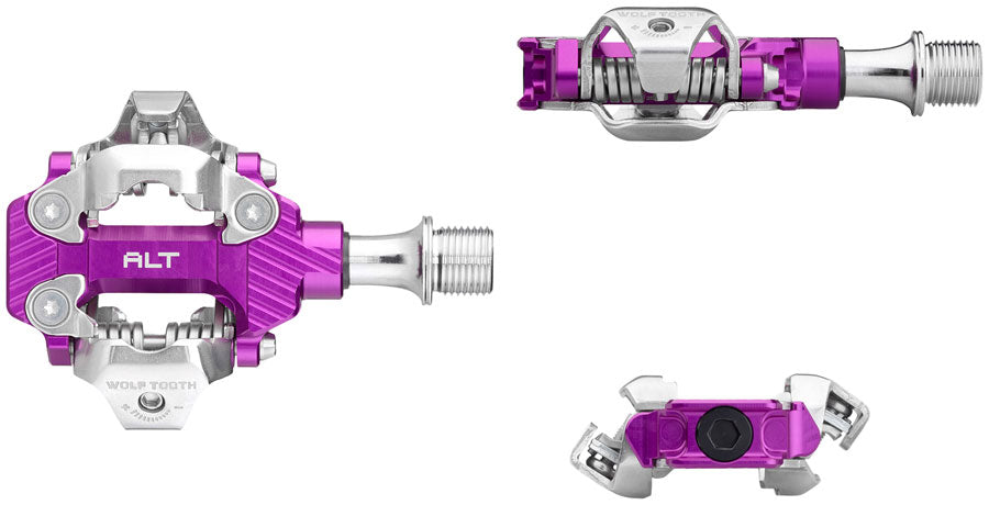 NEW Wolf Tooth ALT XC Clipless Pedals - Dual Sided Clipless, Alloy, 9/16", Pair, Shimano SPD - Around the Cycle