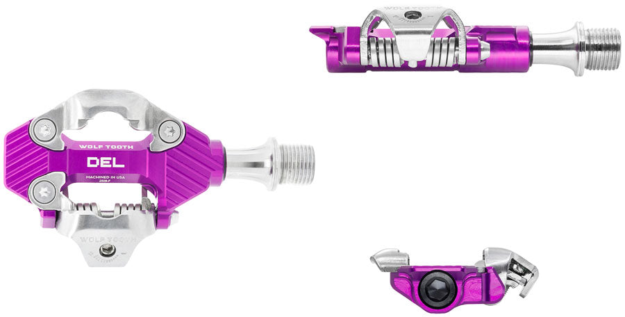 NEW Wolf Tooth DEL Gravel Race Clipless Pedals - Single Sided Clipless, Alloy, 9/16", Pair, Shimano SPD - Around the Cycle